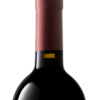 Collo della bottiglia di vino rosso Grinera IGT Colli Trevigiani Merlot prodotto da Cantina Barchessa Loredan a Volpago del Montello.