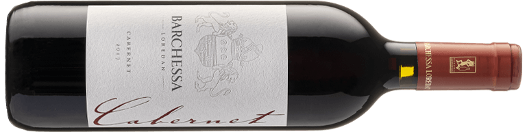 Bottiglia di vino rosso Cabernet IGT Colli Trevigiani prodotto da Cantina Barchessa Loredan a Volpago del Montello.
