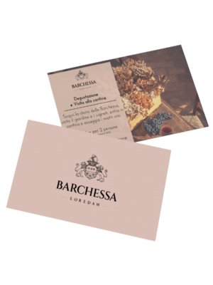 Il voucher di Barchessa Loredan per una degustazione presso la Cantina, a Selva del Montello.